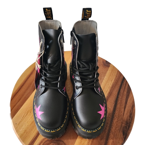 Dr. Martens x Love is Wise Jadon for Pride Black Platform Boots Women's Size 5 - Picture 5 of 11